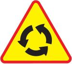 Znak A8 Skrzyżowanie o ruchu okrężnym