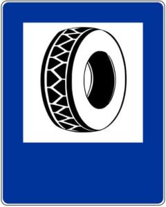 Znak D26a Wulkanizacja 